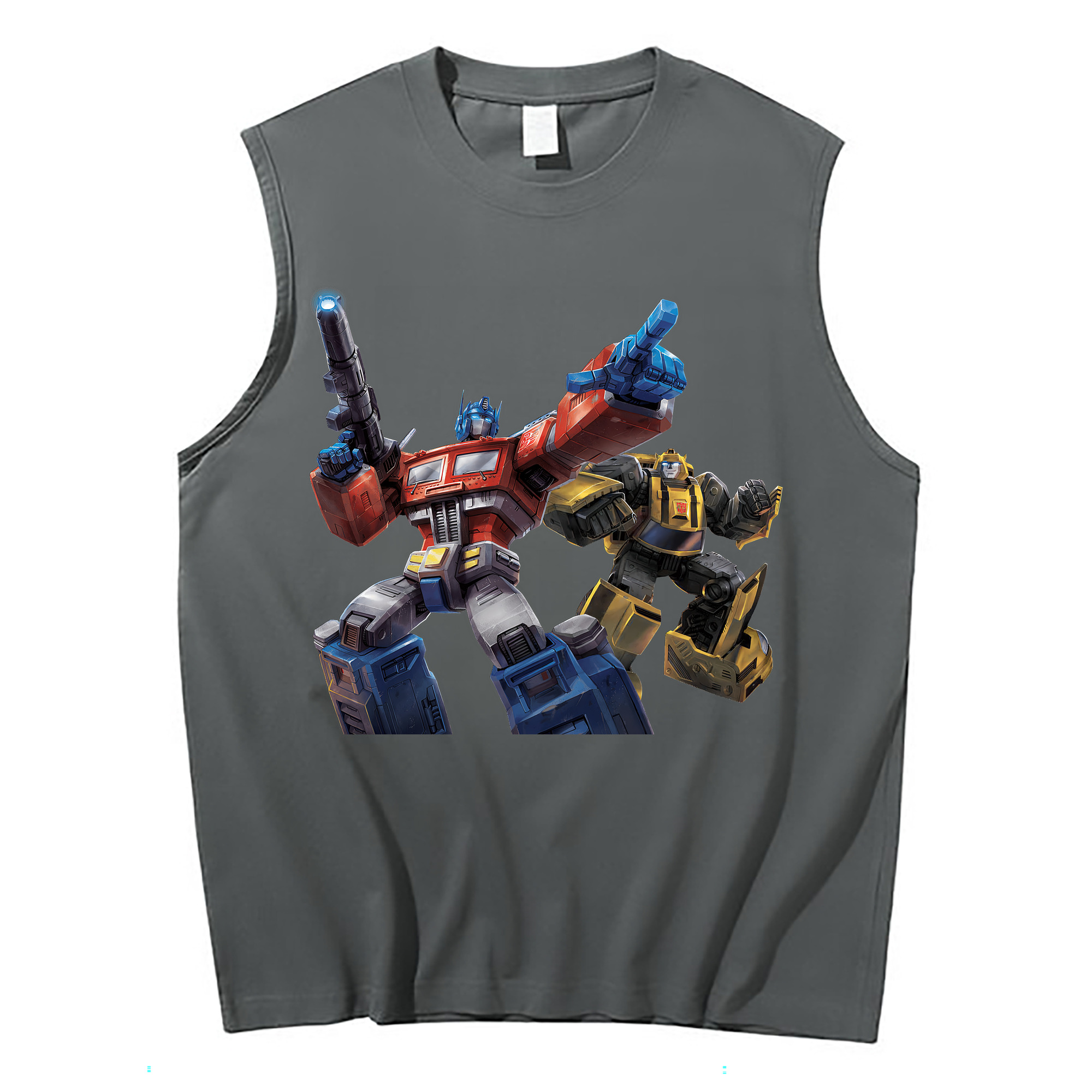 （画像用） Transformers トランスフォーマー コットン100％タンクトップ（フロントプリント）